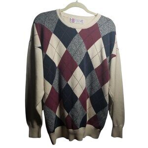 Slazenger Golf Shop Collection Men's Cotton Preppy Academia Sweater Sz L